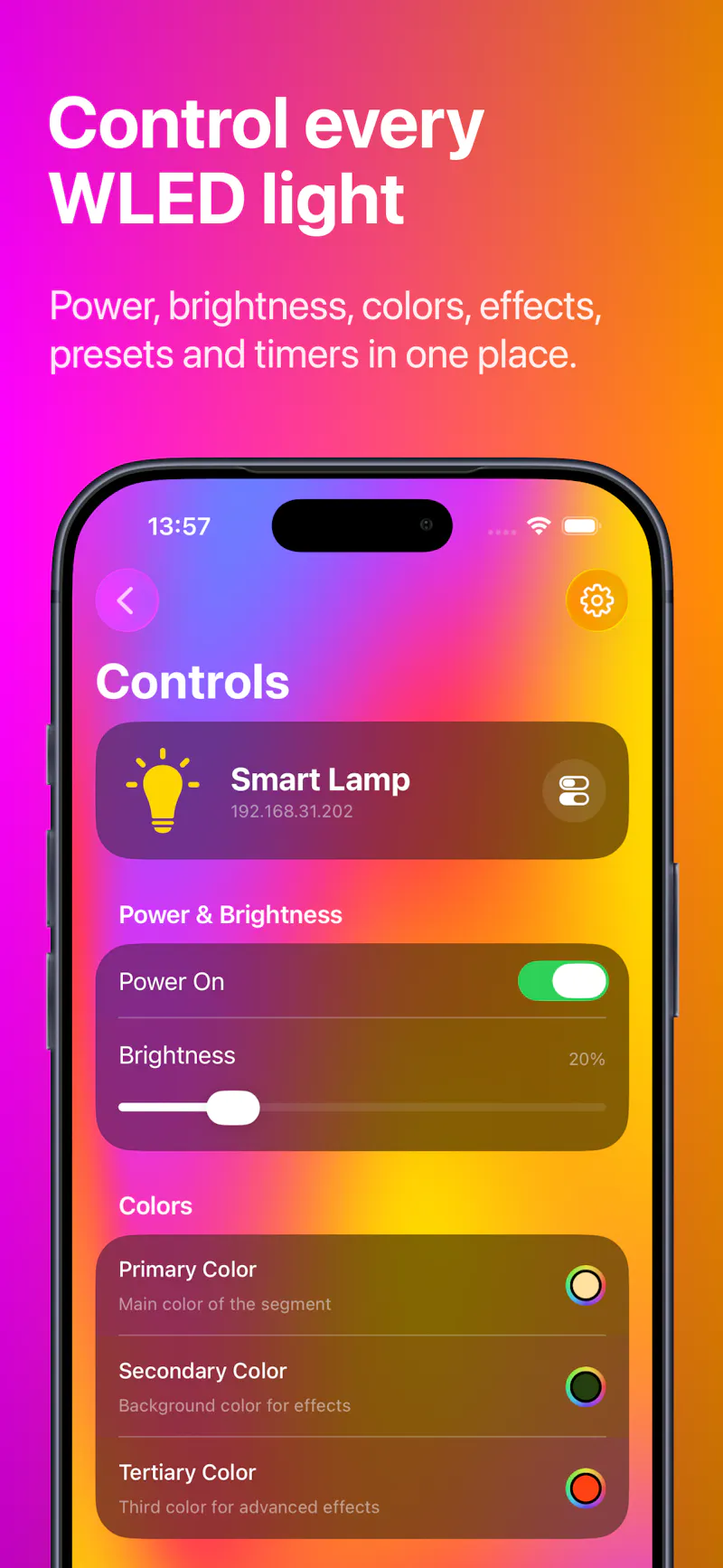 WLED Hub - LED light control screenshot 5