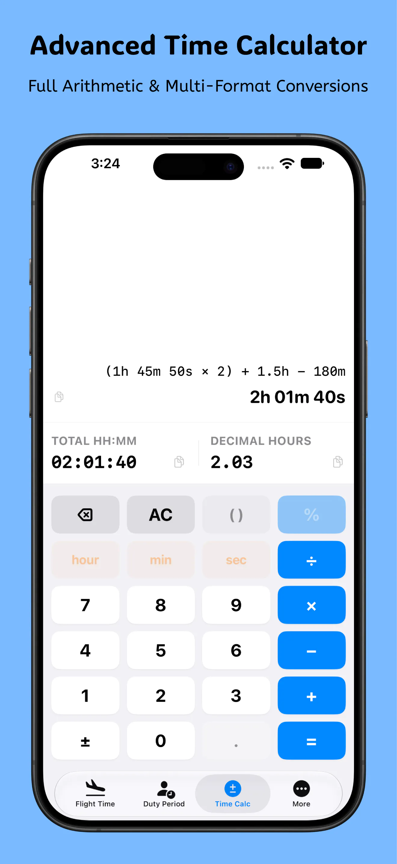 Avion Calc: Time Calculator gallery image