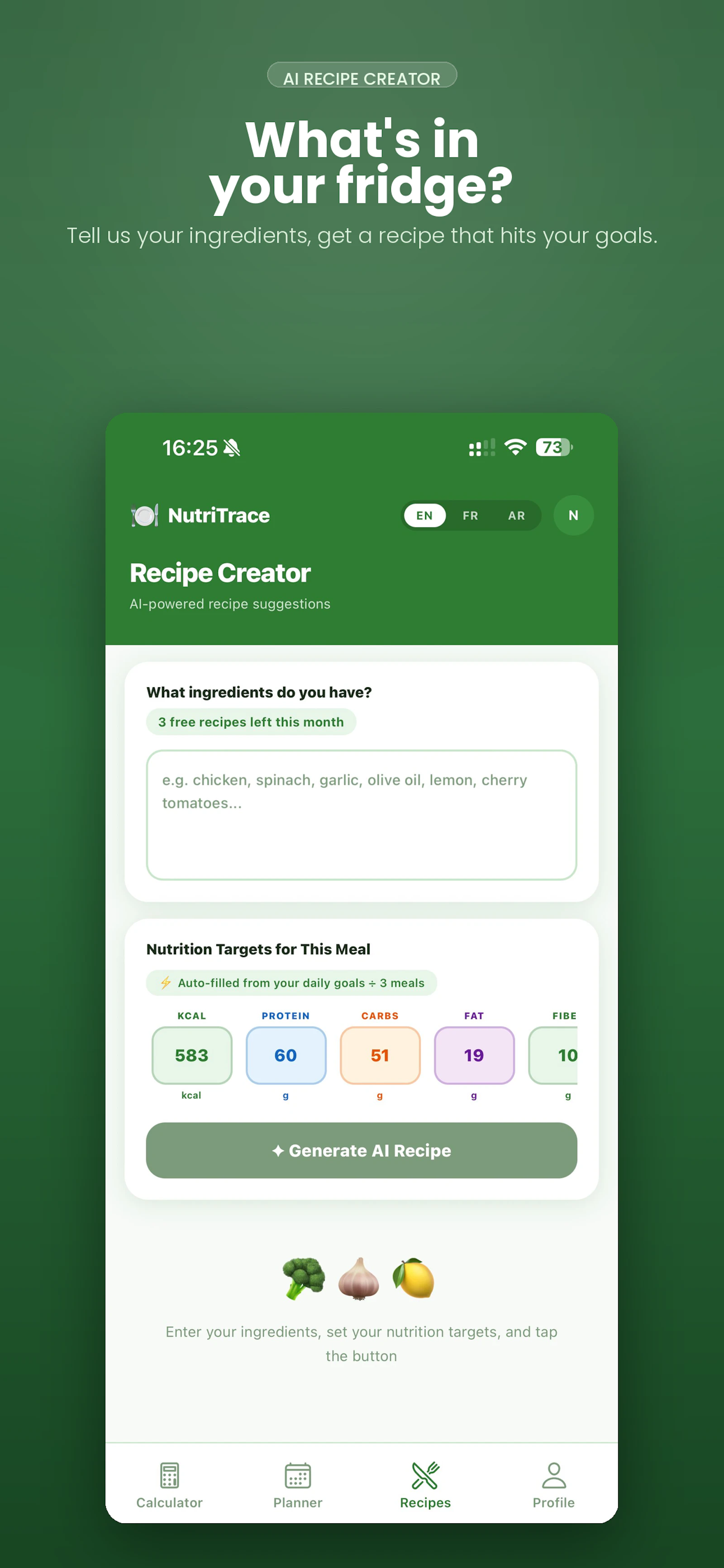 NutriTrace App screenshot 2