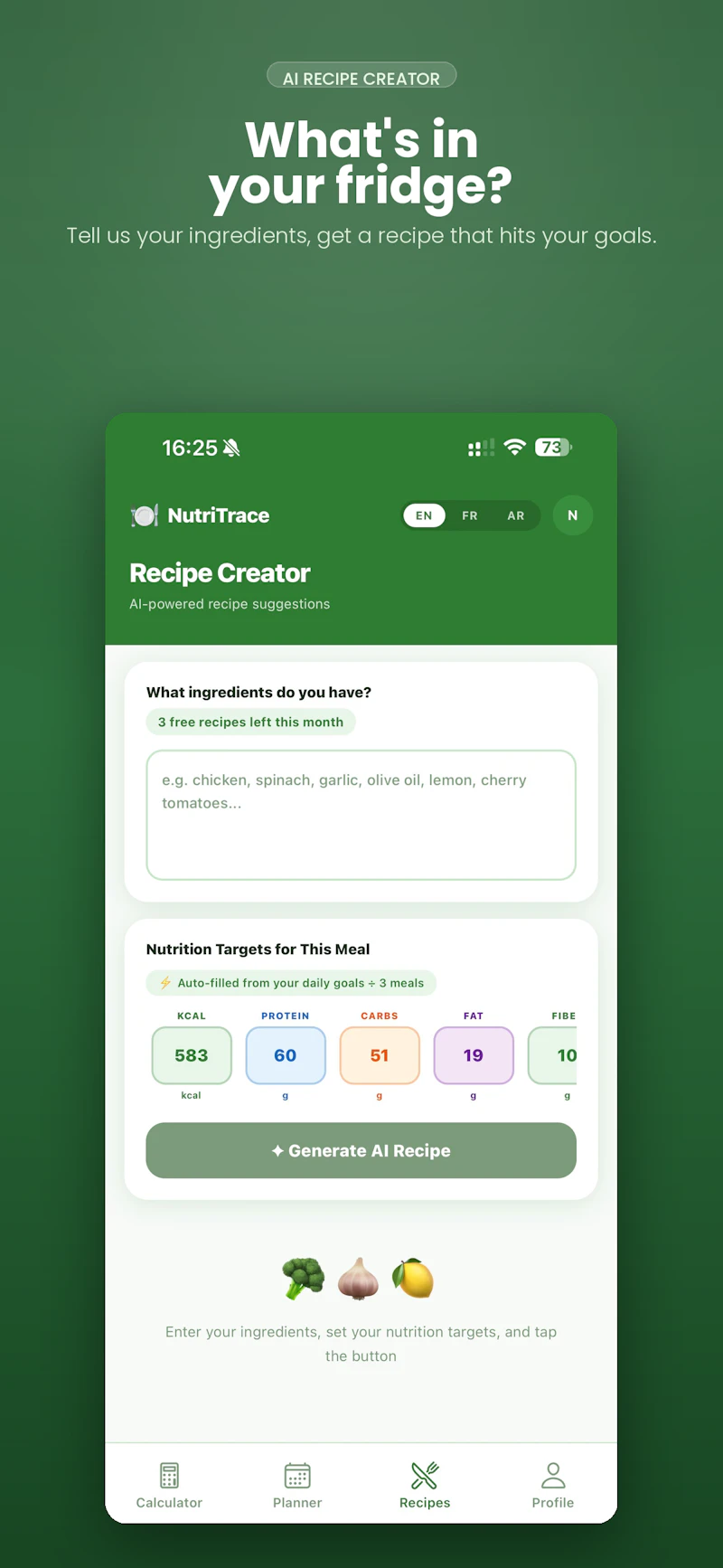 NutriTrace App screenshot 2