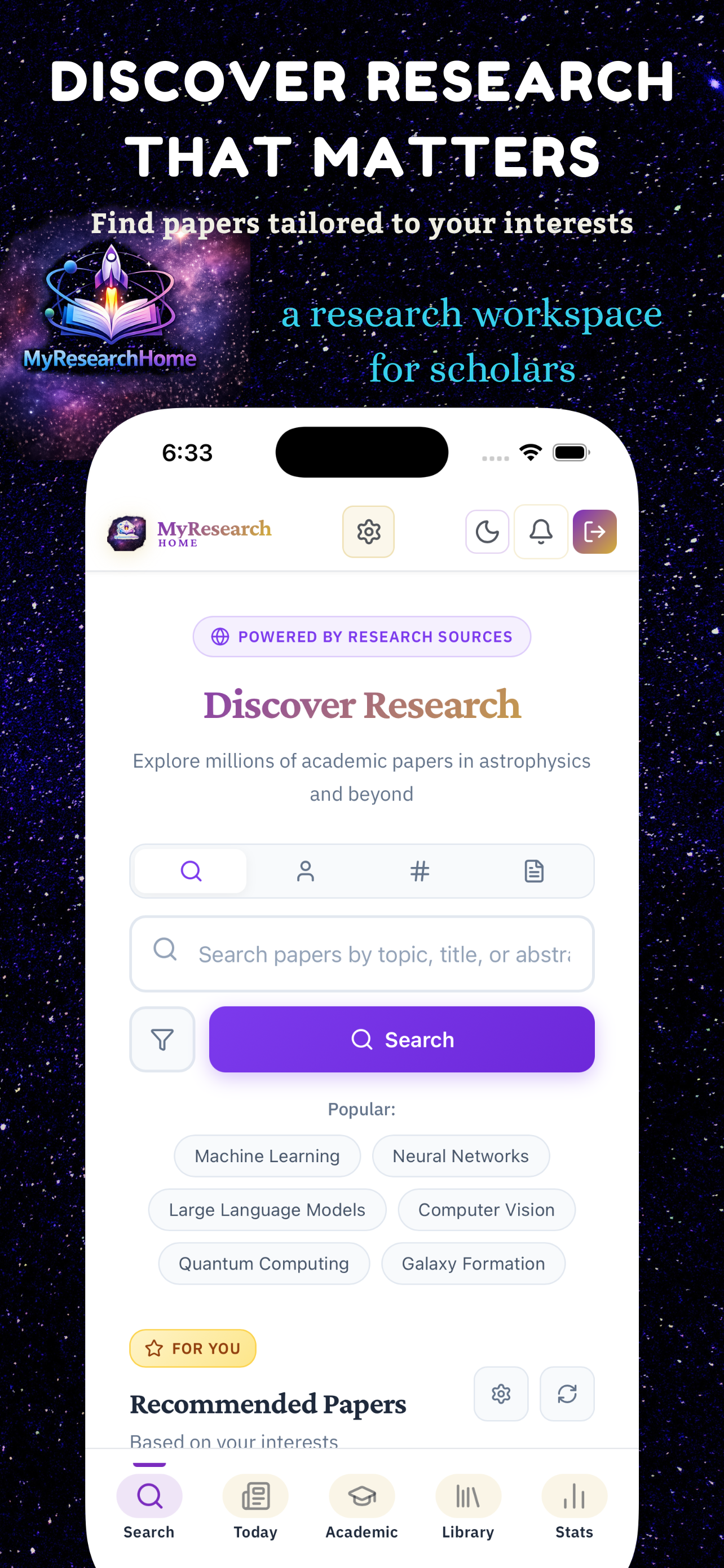 MyResearchHome - Screenshot 3 showing product features and functionality