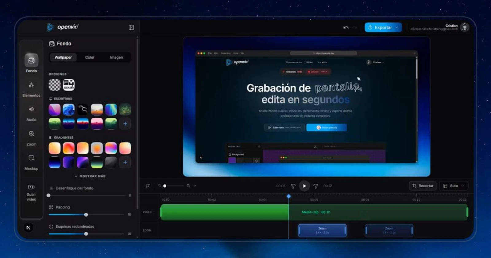 openvid screenshot 2