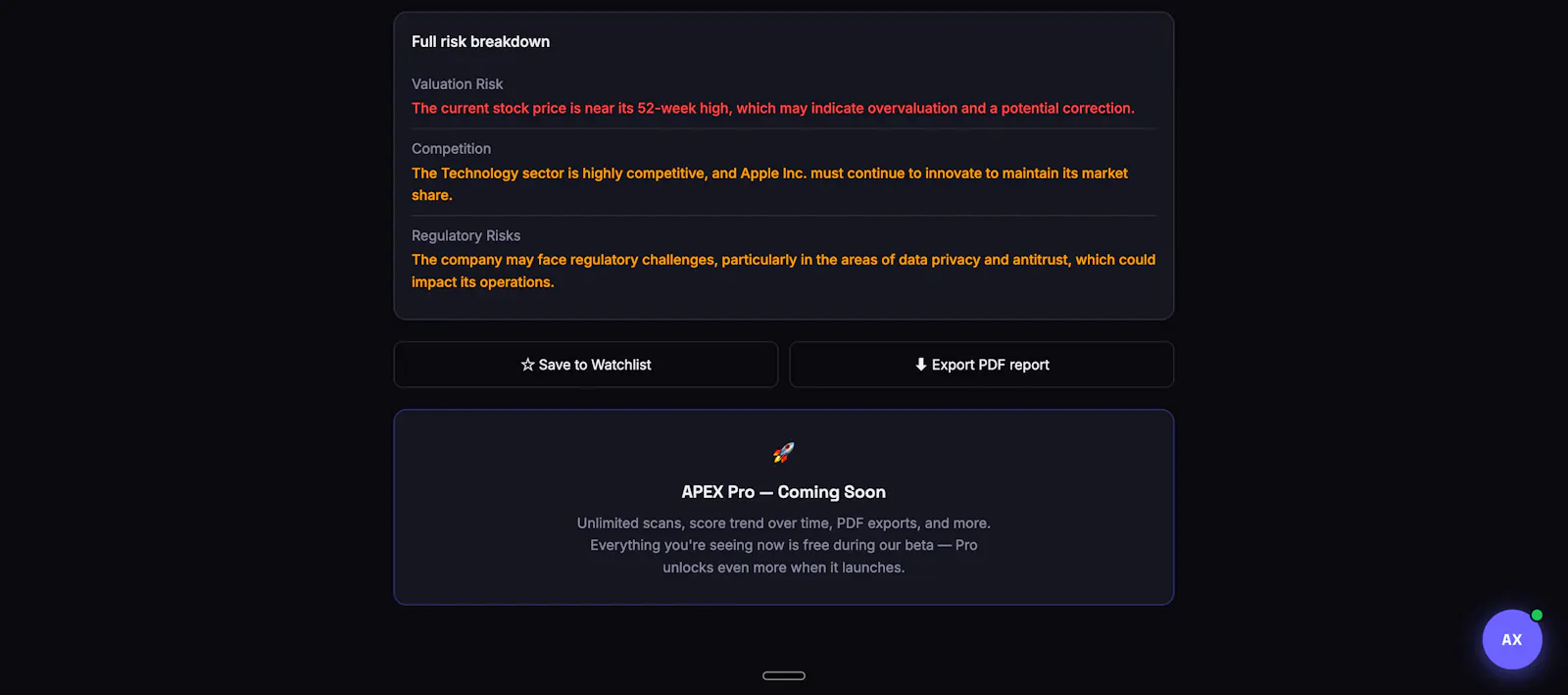 APEX screenshot 7