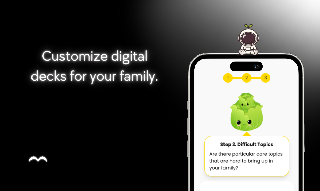 LettuceTalk - AI caregiving conversation cards for bilingual families media 3