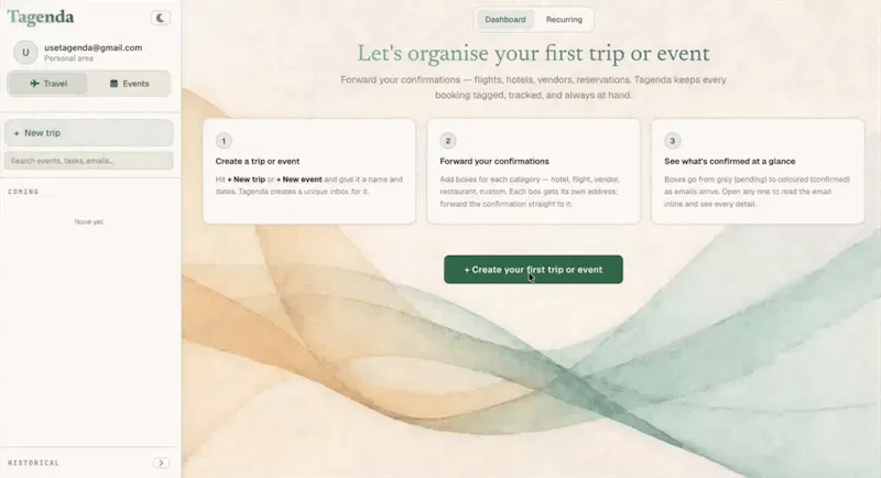 Tagenda screenshot 1 (video preview)