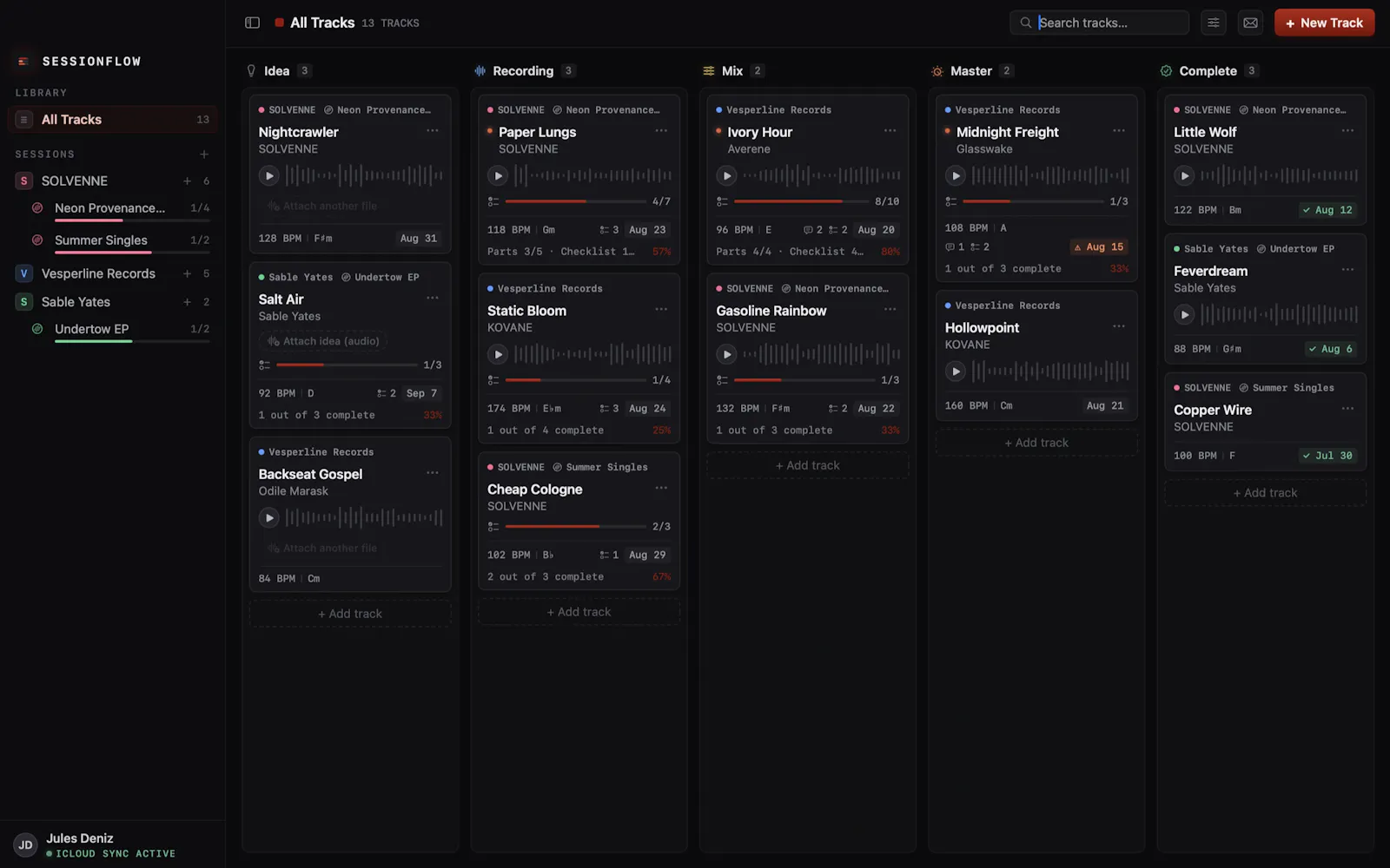 SessionFlow - Song Tracker screenshot 3