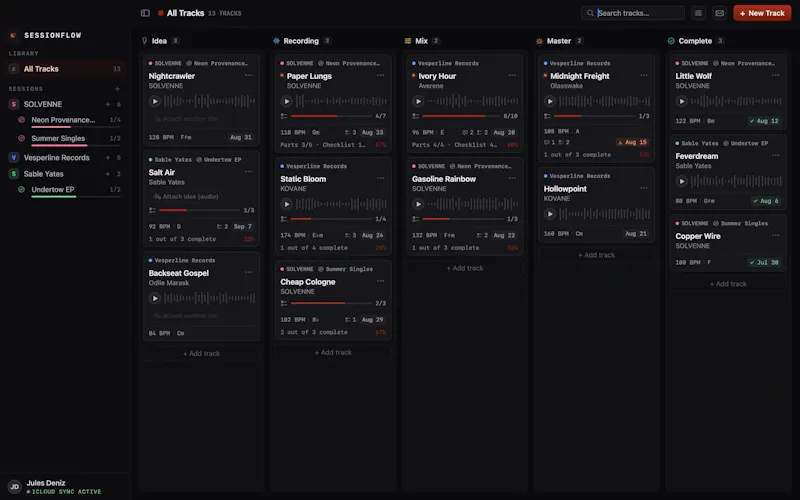 SessionFlow - Song Tracker screenshot 3