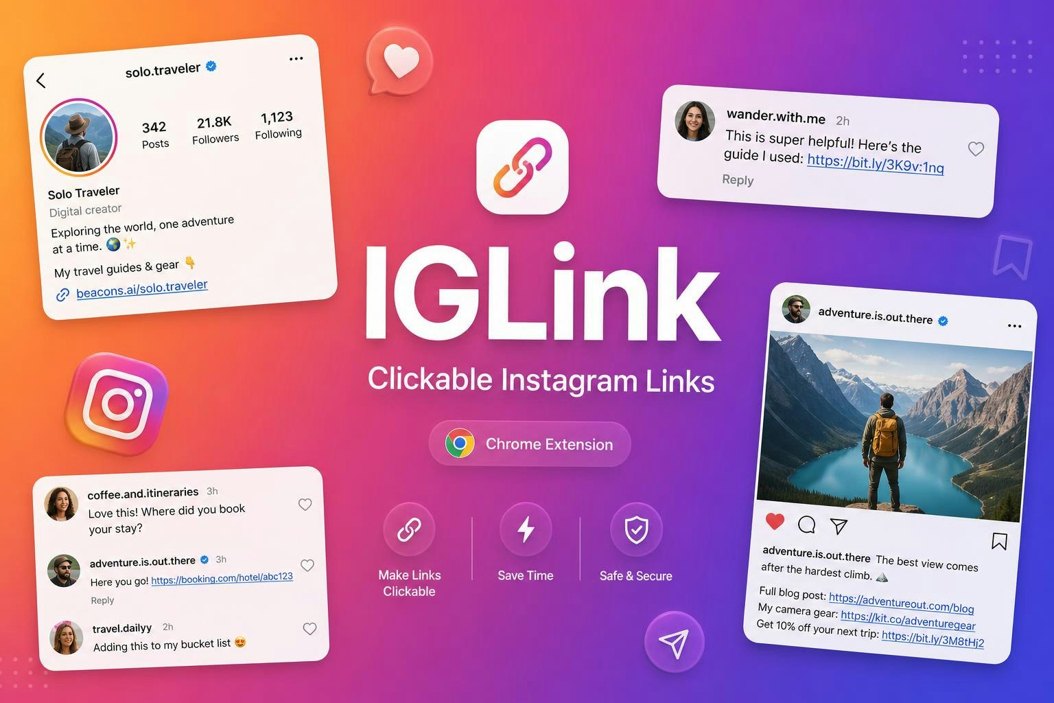 IGLink - Chrome Extension gallery image