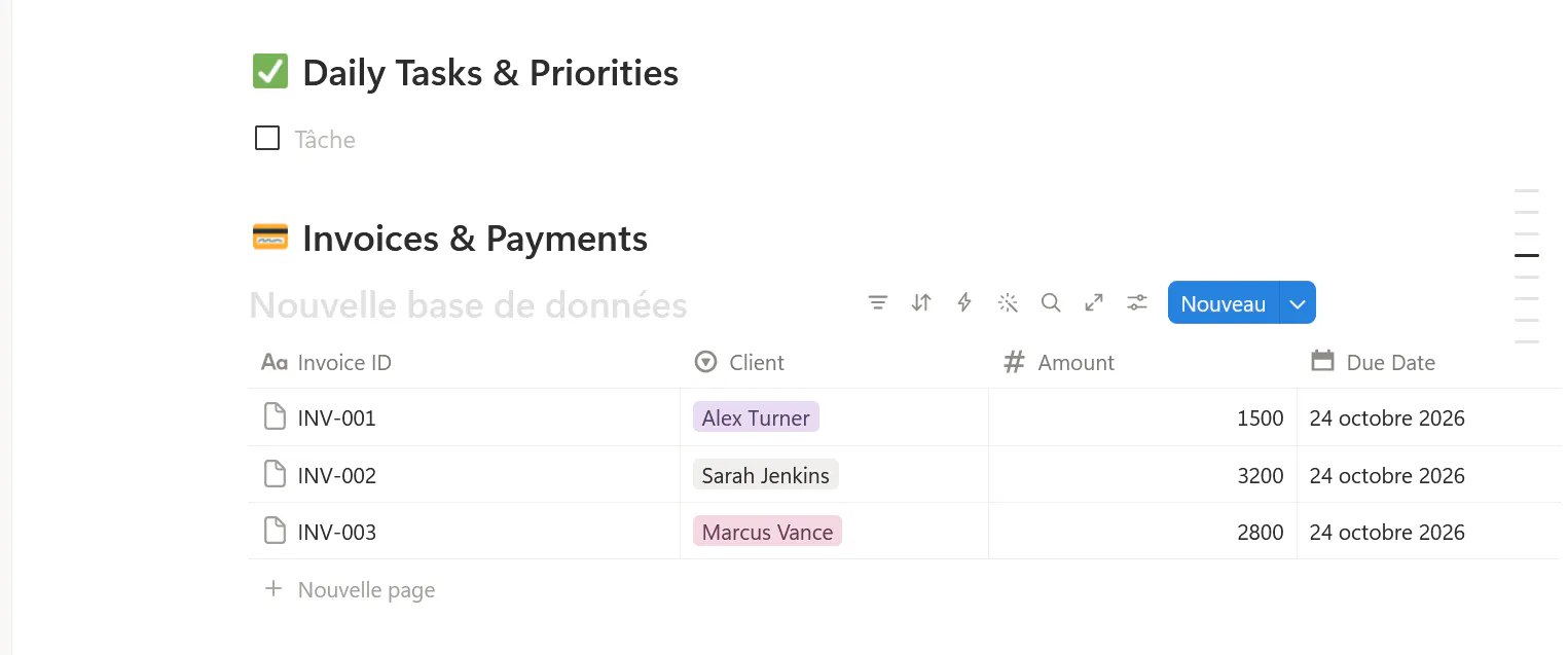 FlowCRM Notion Template gallery image