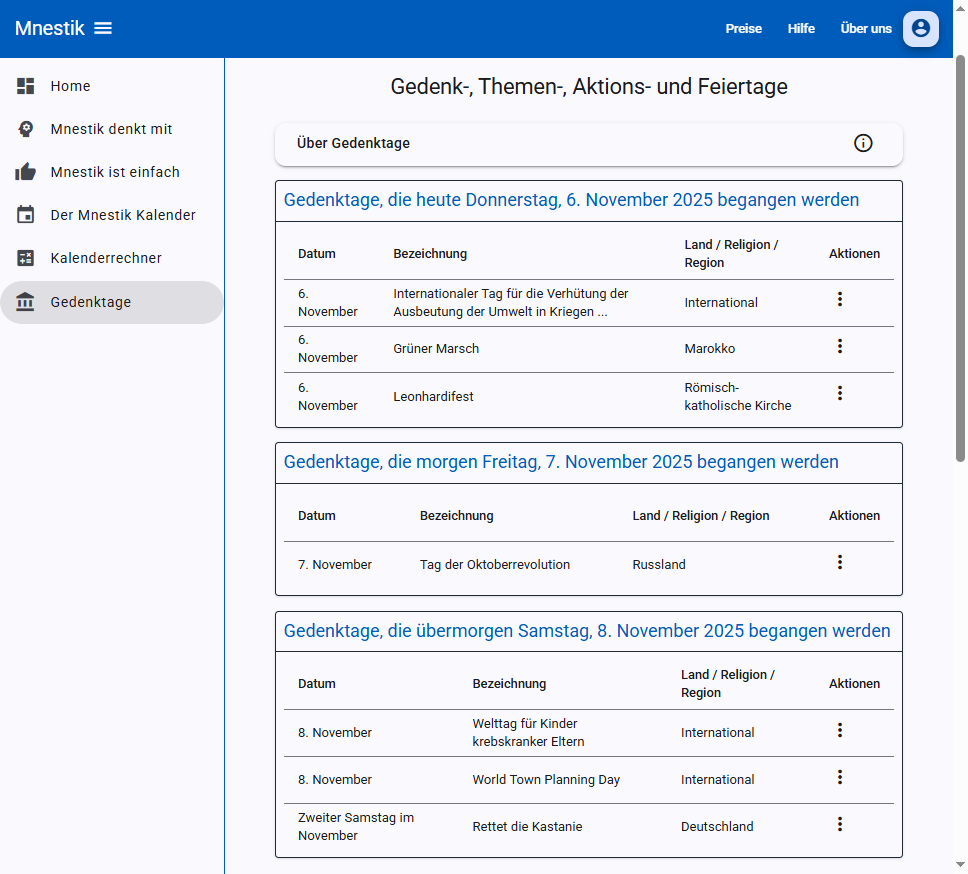 Mnestik - Screenshot 2 showing product features and functionality