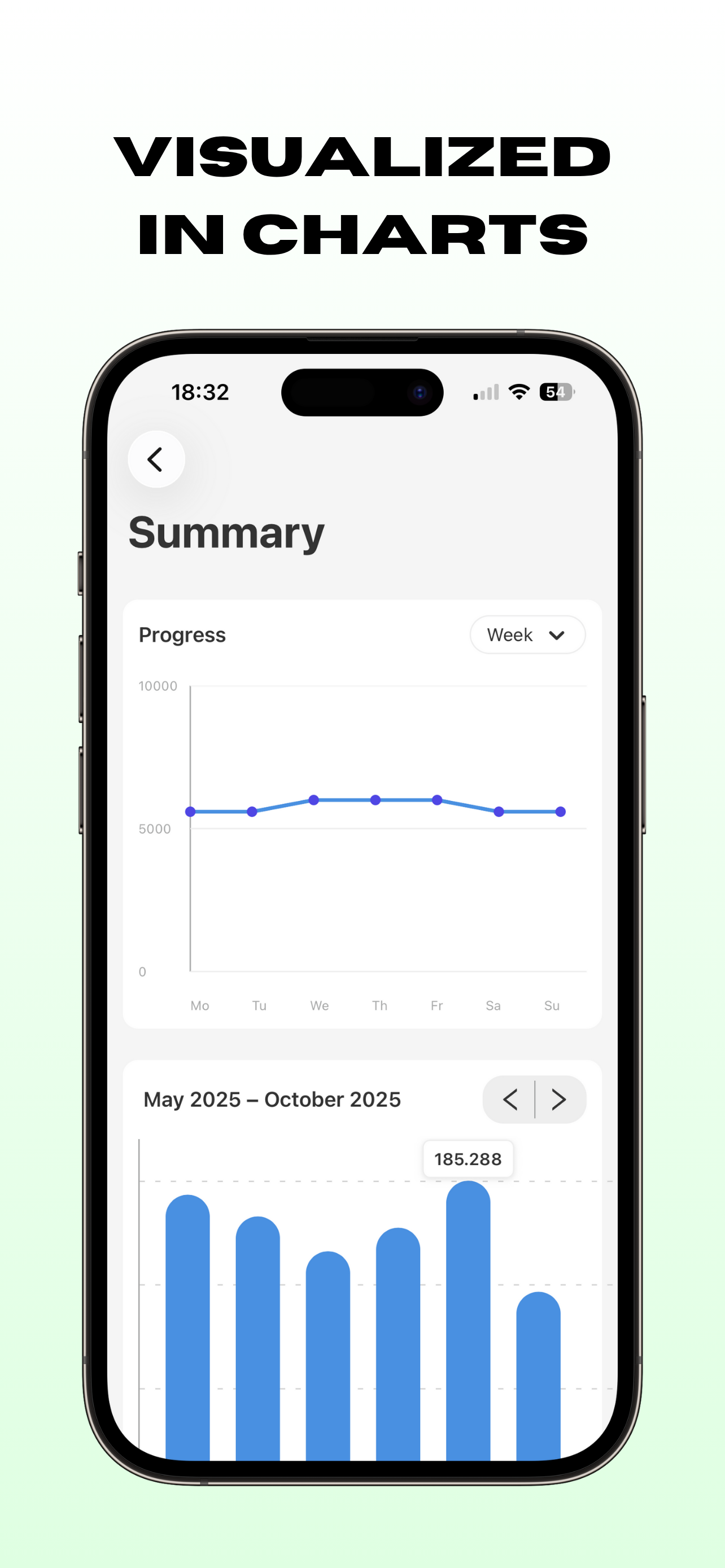 StepUp: Better everyday - Screenshot 2 showing product features and functionality