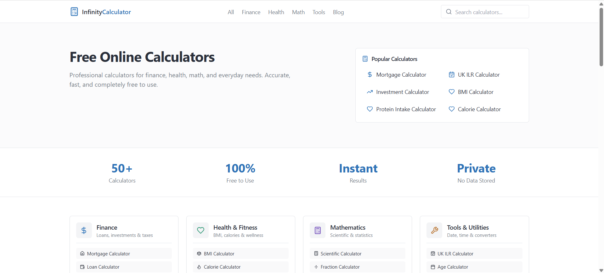 Infinity Calculator 