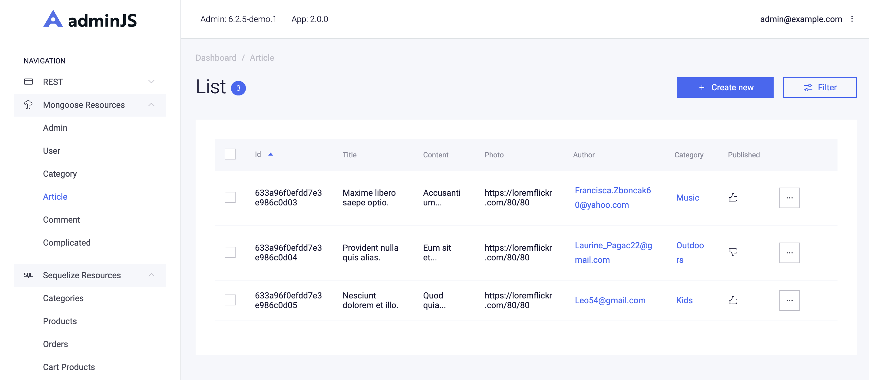 Media Adminjs 2