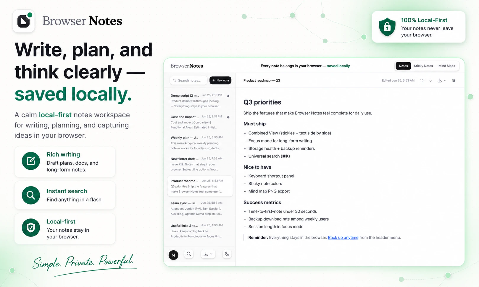 Browser Notes gallery image