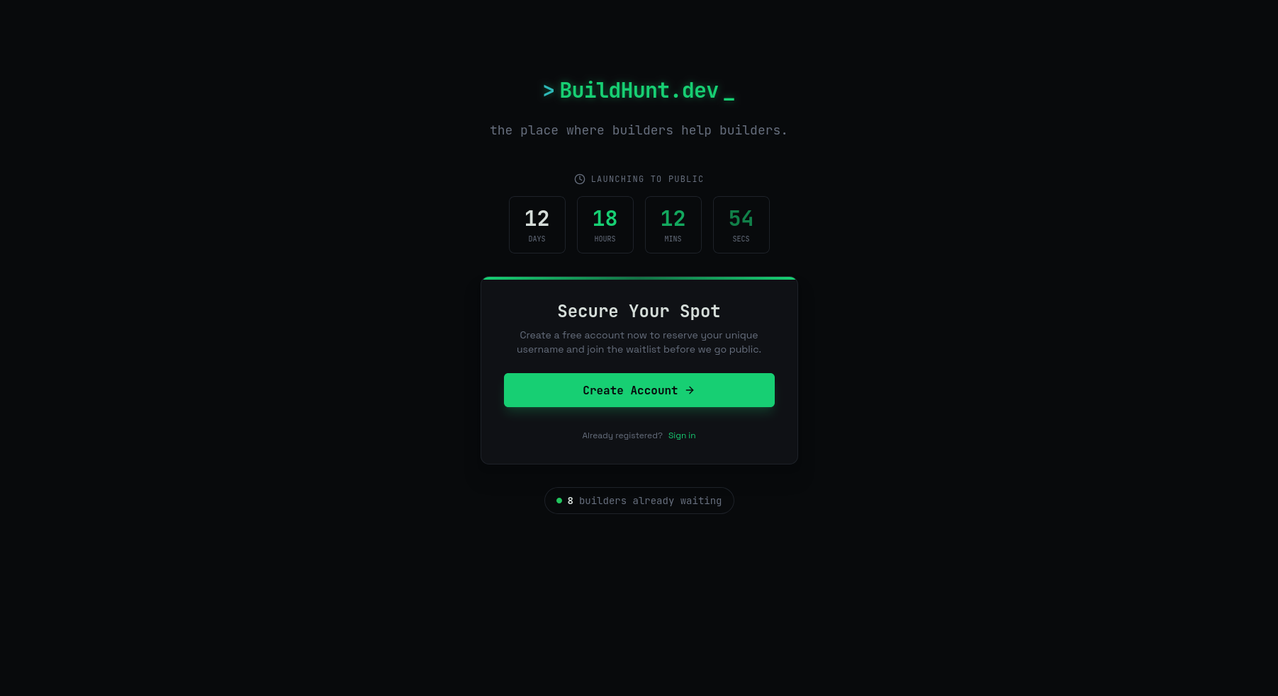 BuildHunt.dev - Idea Hunting gallery image