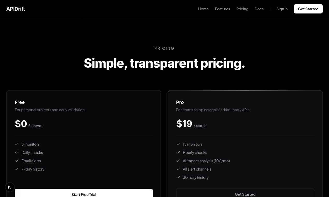 APIDrift gallery image