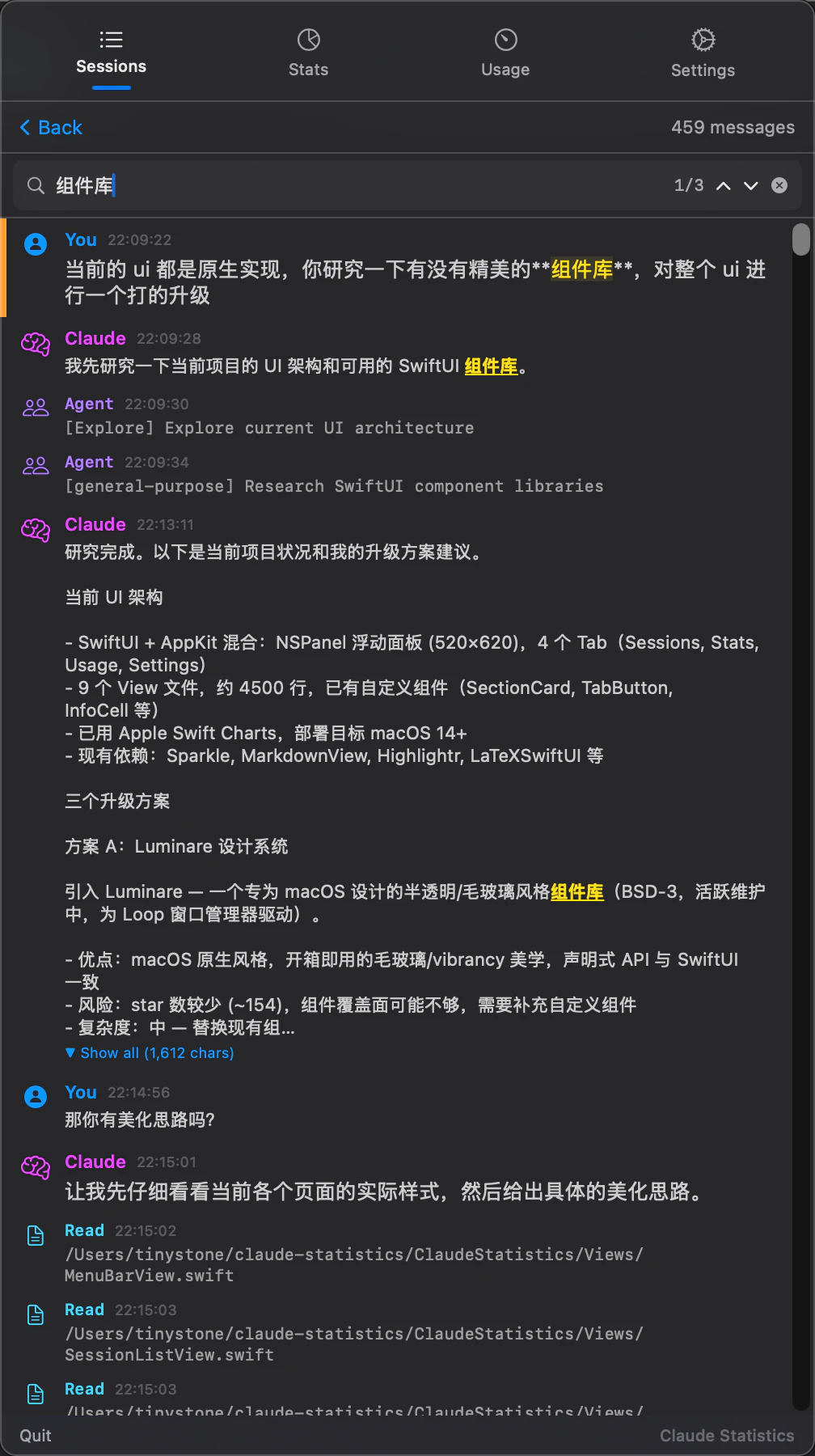 Claude Statistics screenshot 5