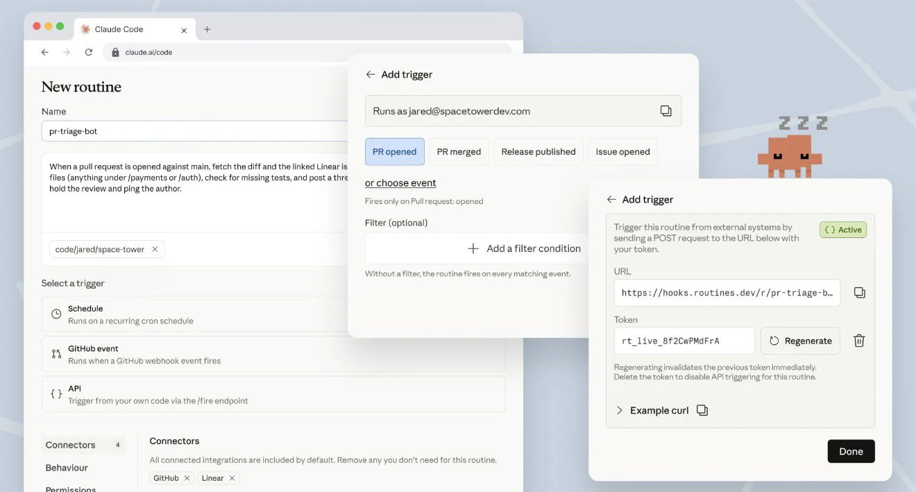 Claude Code Routines screenshot 5