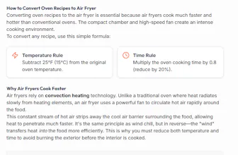 Oven to Air Fryer Time & Temp gallery image