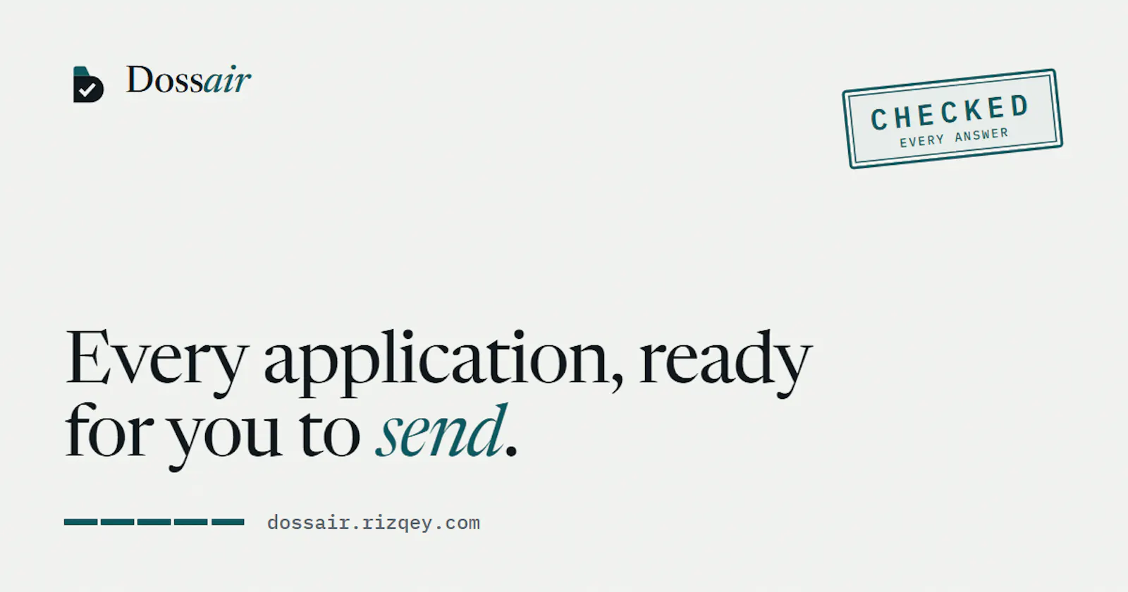 Dossair · Every application, sent screenshot 1