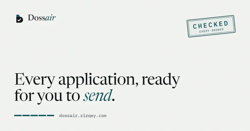 Dossair · Every application, sent screenshot 1
