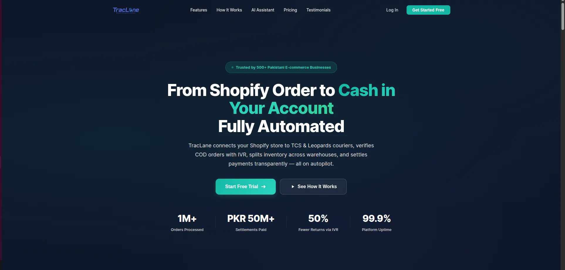 TracLane product banner