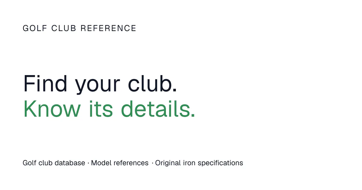 Golf Club Reference gallery image