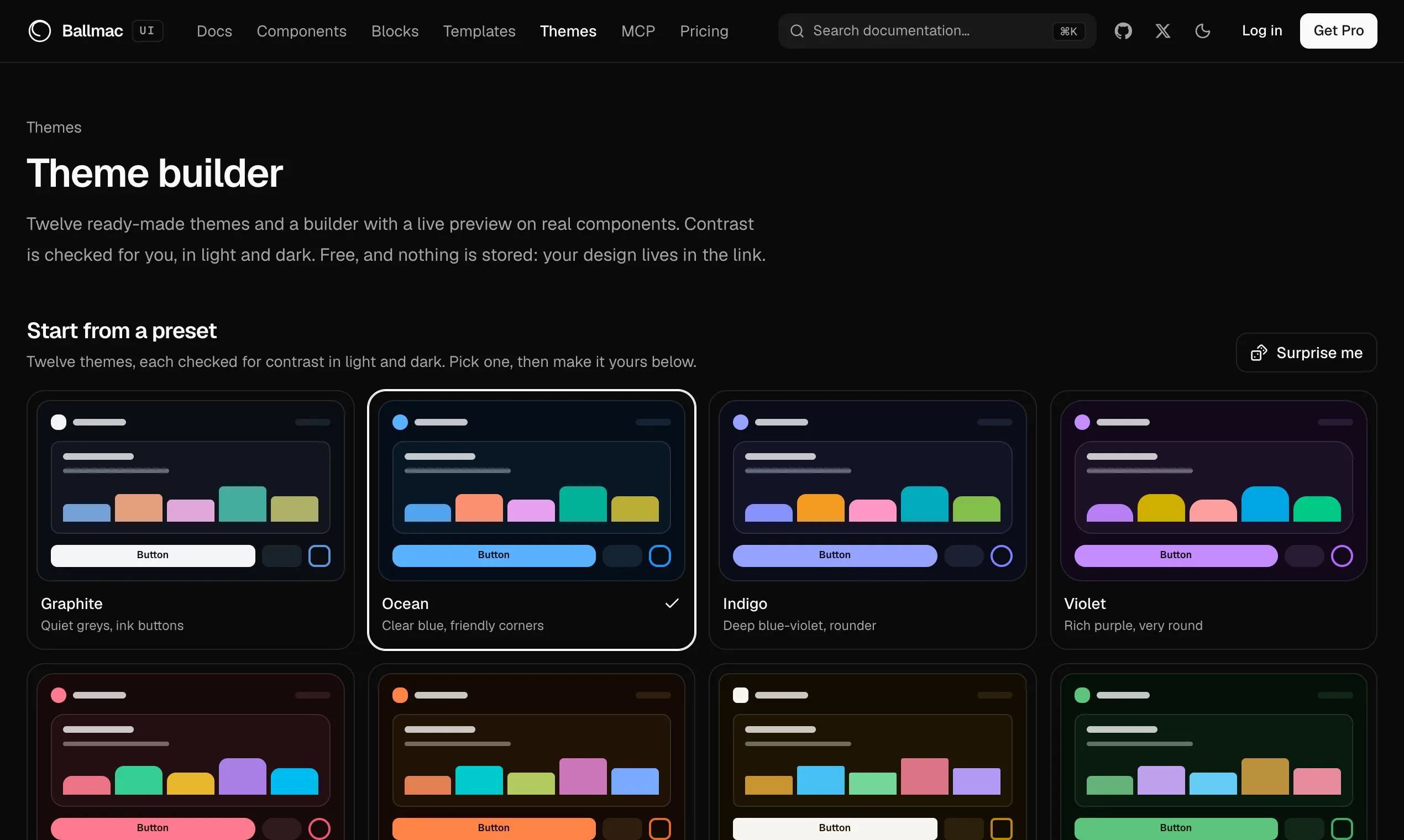 Ballmac UI gallery image