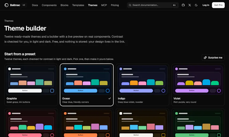 Ballmac UI screenshot 6