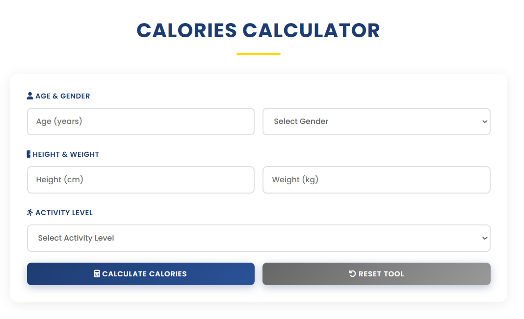 Calories Calculator Online | Ease Tools gallery image