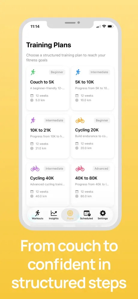 Training Cadence - Screenshot 2 showing product features and functionality