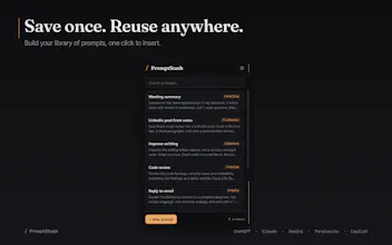 PromptStash — AI Prompt Manager gallery image