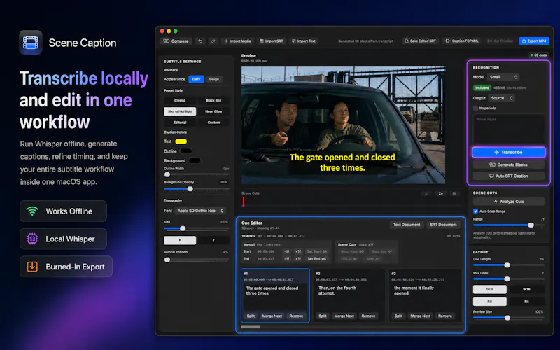 SceneCaption Studio screenshot 2