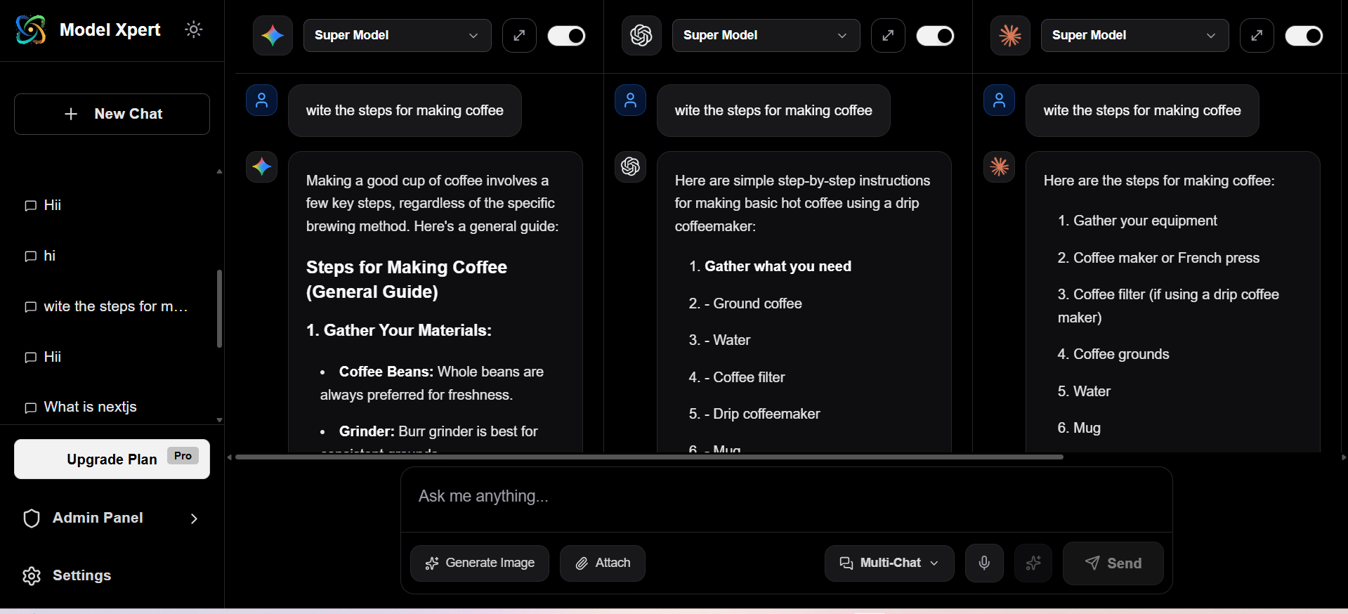 Model Xpert - Main product screenshot demonstrating key features and user interface