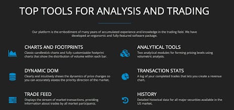 Tiger Trade Soft Trading software.Ordeflow,footprint,volume analytics,charts,trading, SL+TP. Multiexchange gallery image