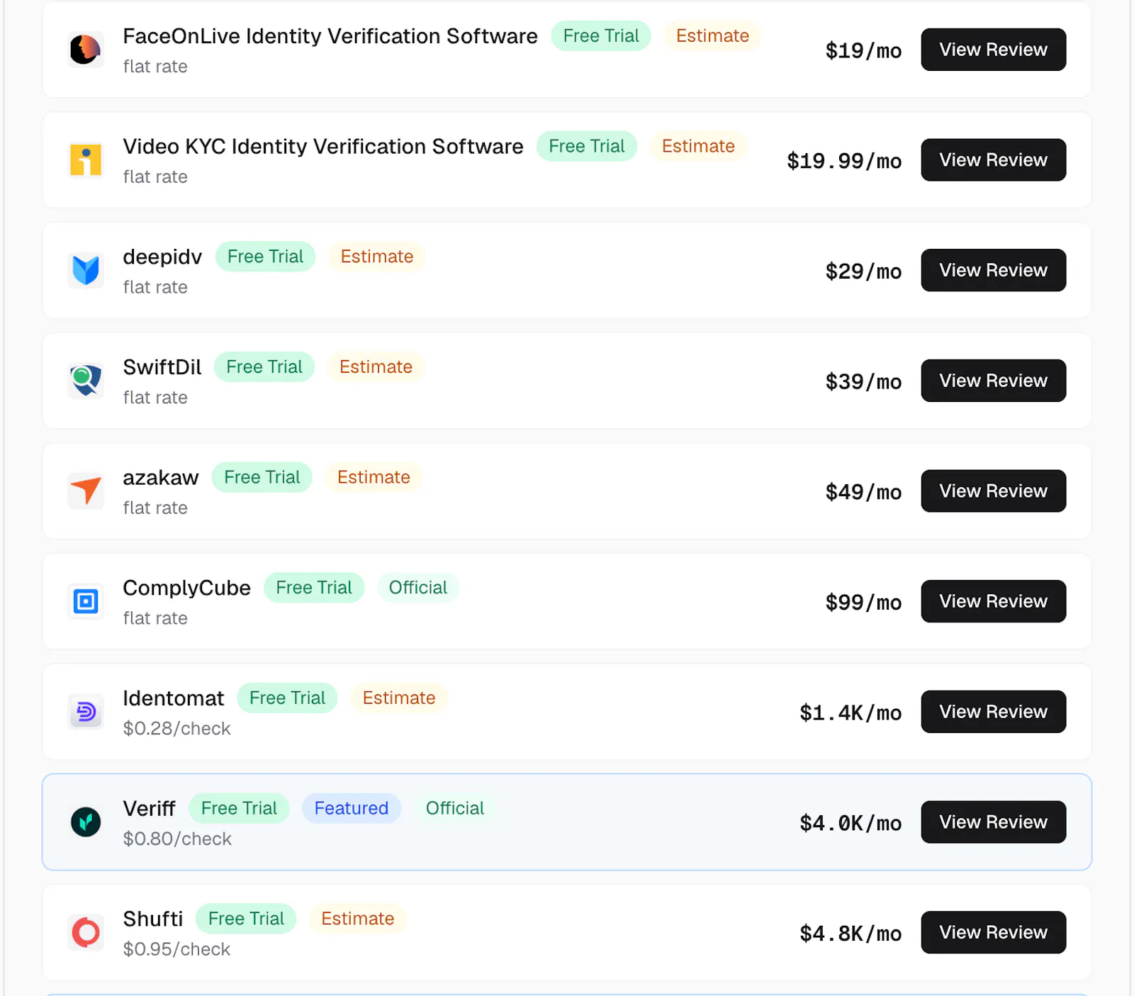 KYC Cost Calculator by PrimeBiometry screenshot 4