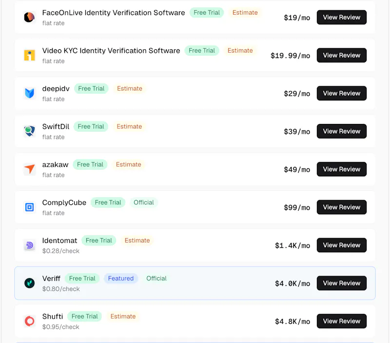 KYC Cost Calculator by PrimeBiometry screenshot 4