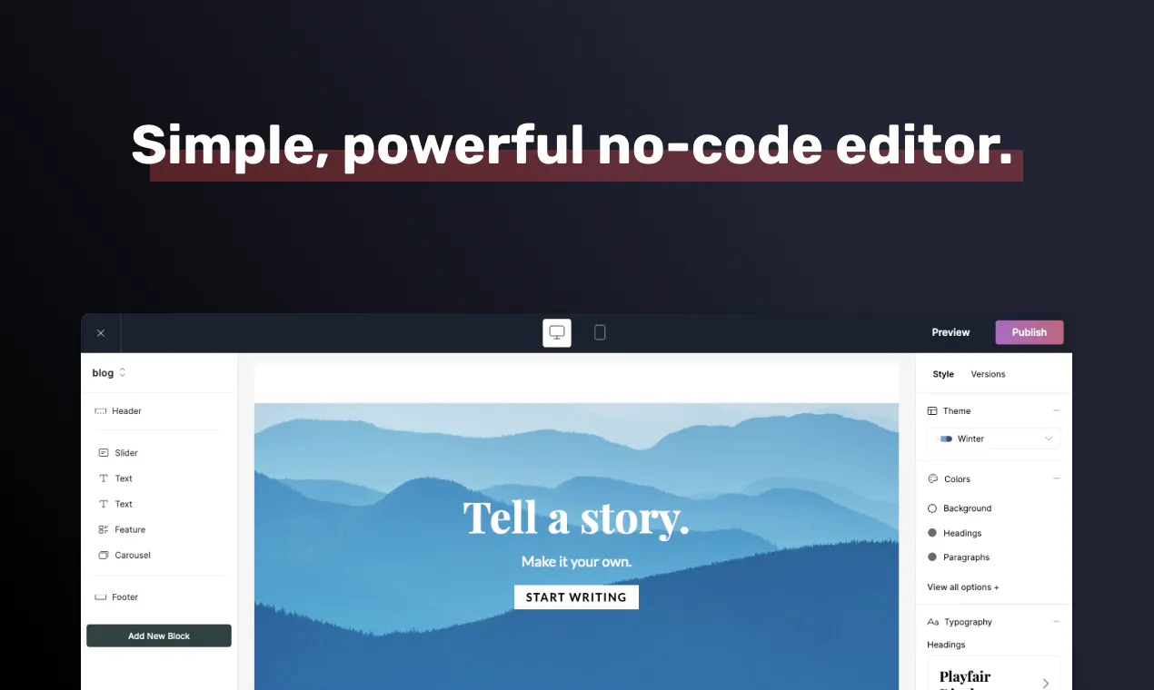 Codeless Studio Codeless: One platform for native apps and websites | Product Hunt