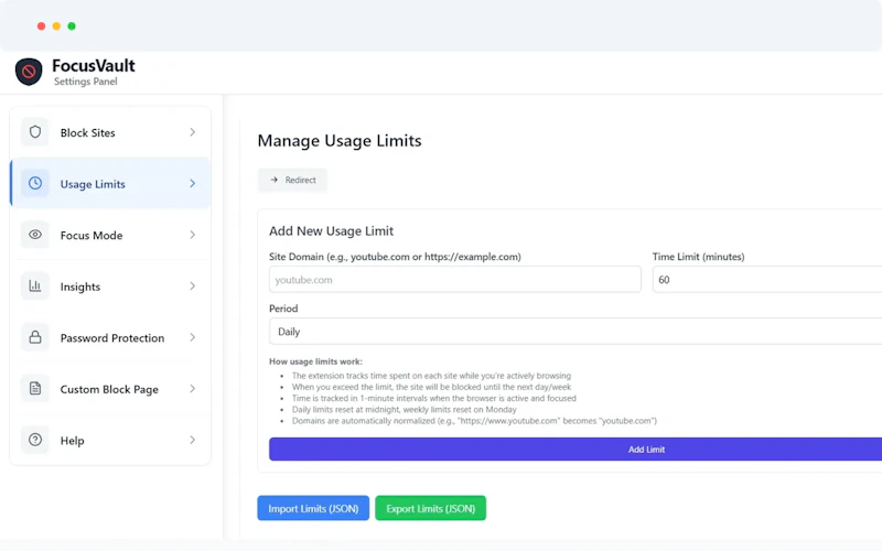Website Blocker screenshot 3