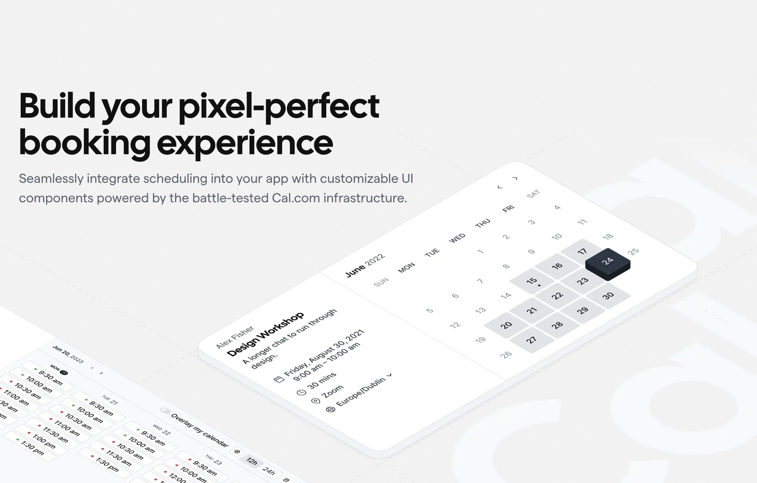 cal-com-platform - Build your pixel-perfect booking experience with Atoms
