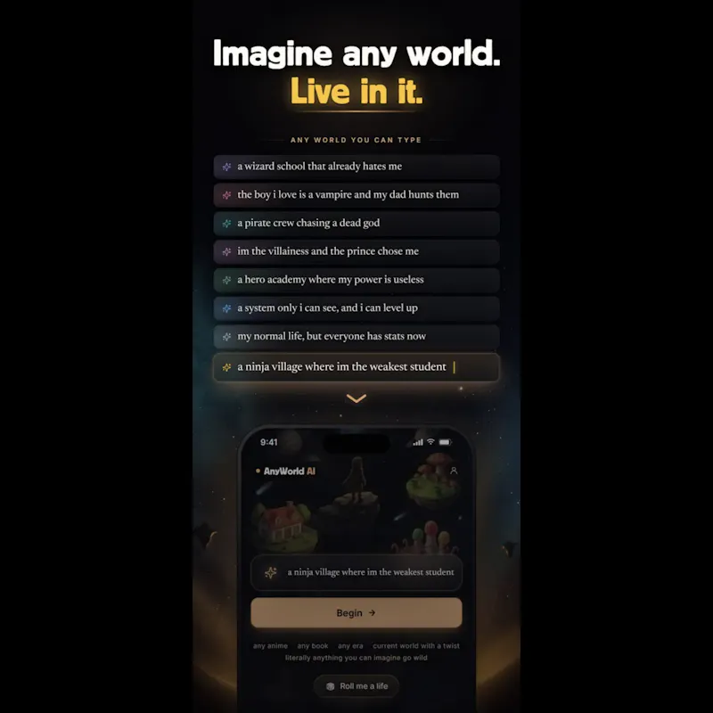 AnyWorld AI: Live In Any World screenshot 2