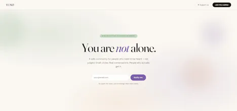YUNO - You are not alone. gallery image