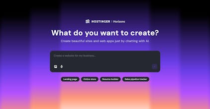 Hostinger Horizons with eCommerce gallery image