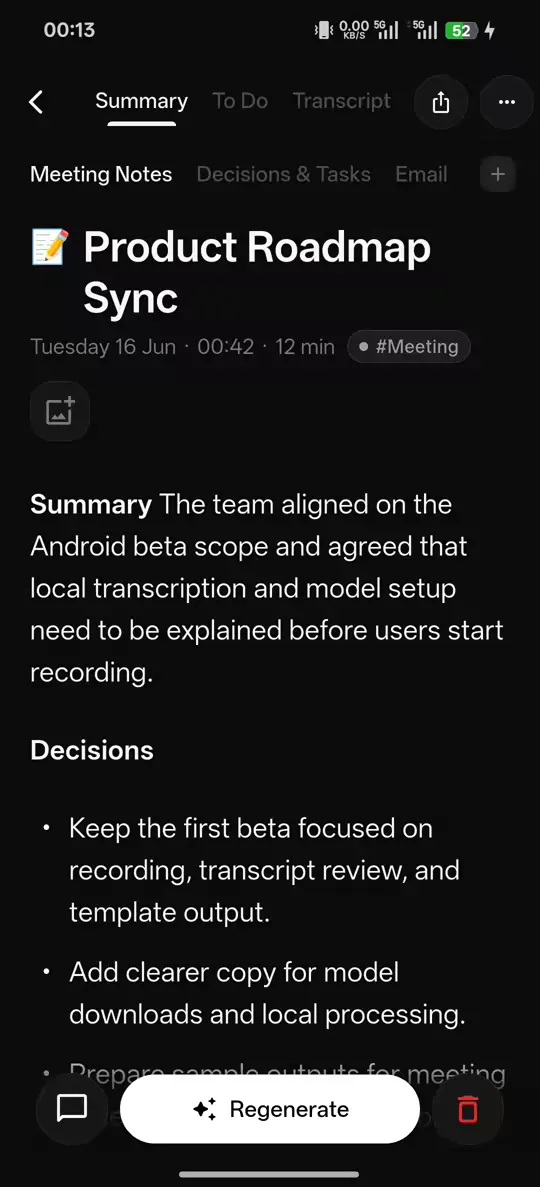 HushMemo: Offline AI Scribe & Summarize gallery image