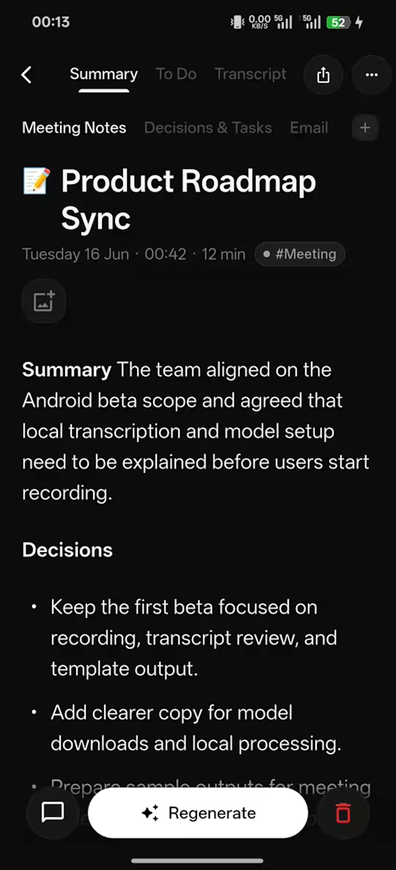 HushMemo: Offline AI Scribe & Summarize screenshot 4