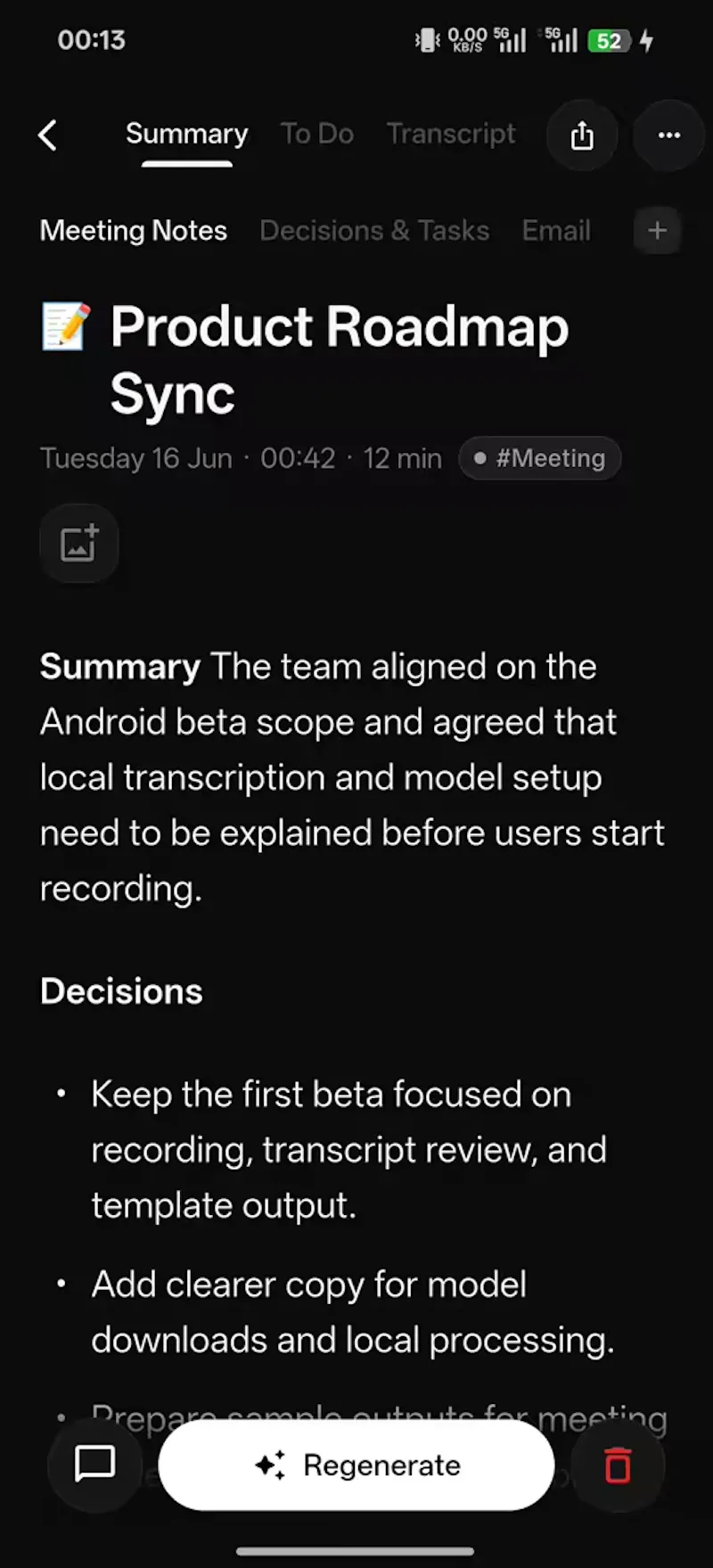 HushMemo: Offline AI Scribe & Summarize screenshot 4