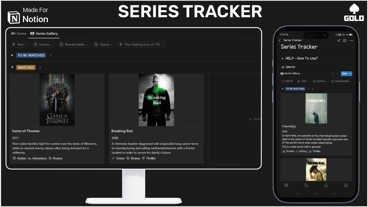 Tracker de la série media 2