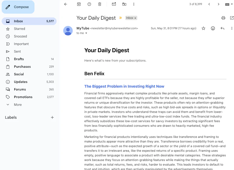 MyTube Newsletter screenshot 3
