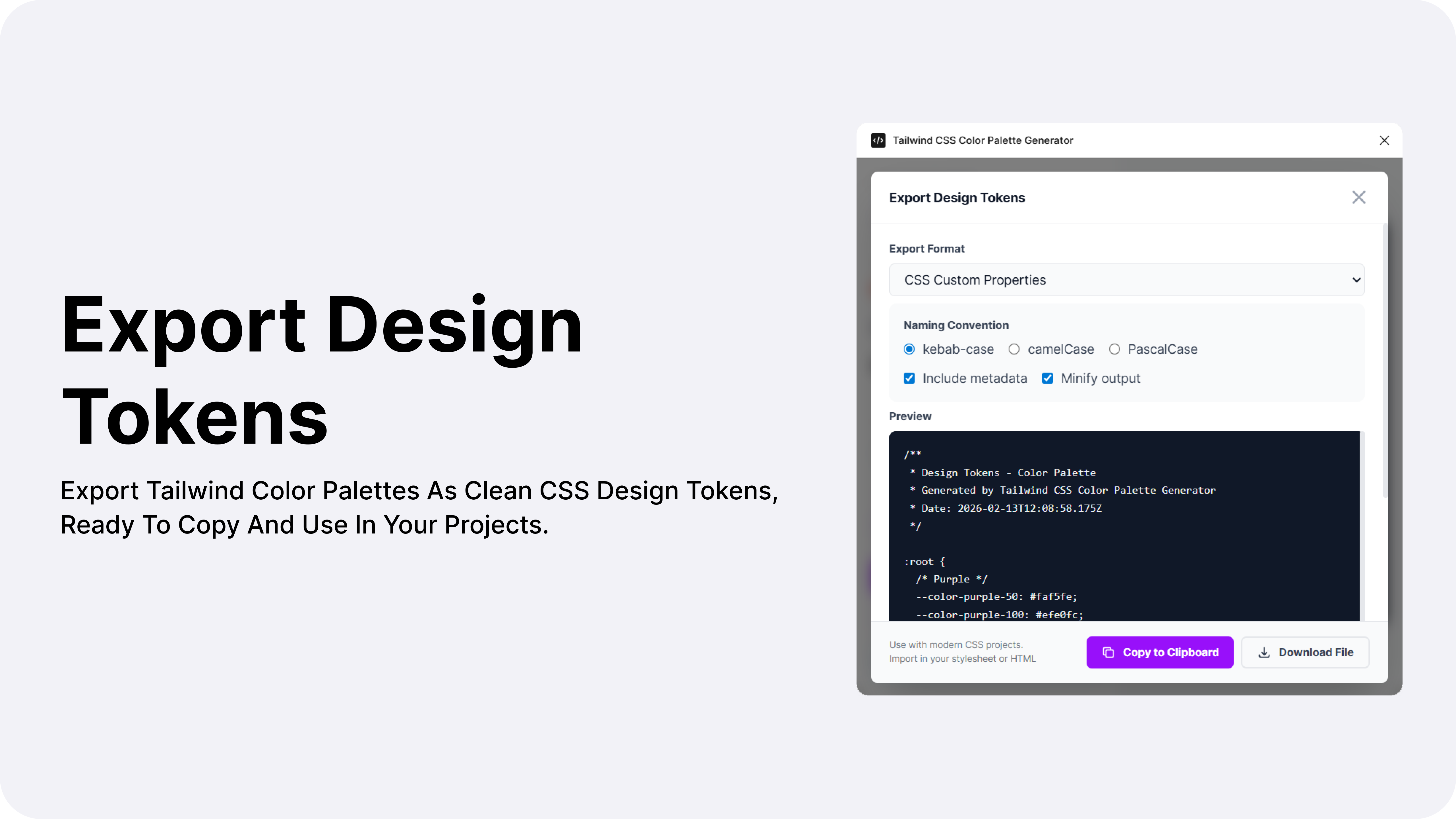 Tailwind CSS Color Palette Generator gallery image