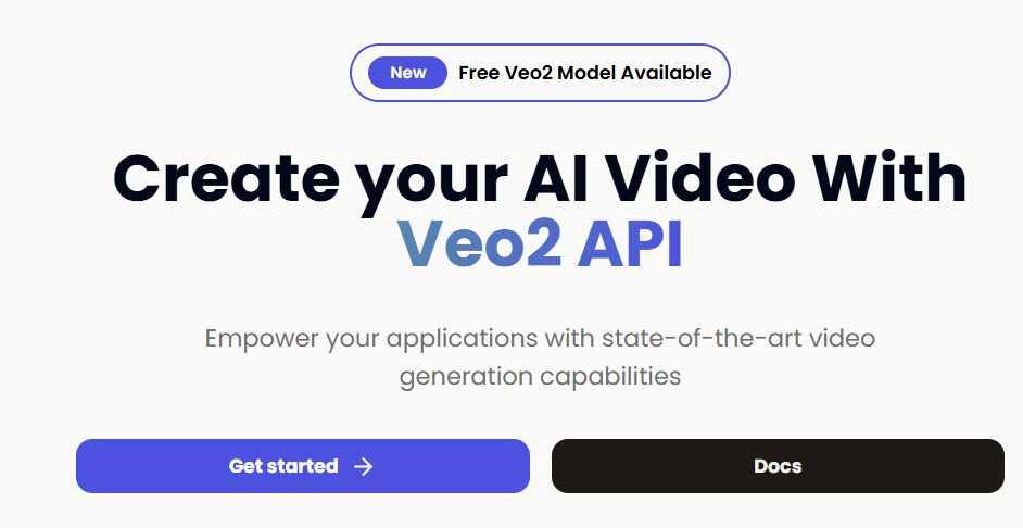Veo2 API - Geliştiriciler için AI Video API - Geliştiriciler için VEO2 Model Video Üretim API'sı medya 1